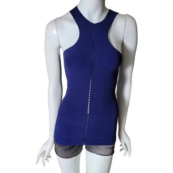 Intimately Free People Navy Blue Racer Back Tank Top XS/S - Picture 4 of 6